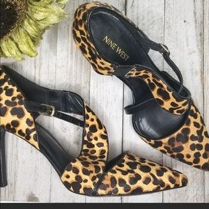 SOLD Nine West Chillice leopard heels